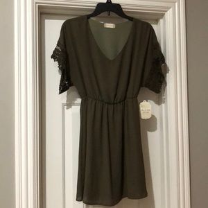 Alter’d State olive green dress